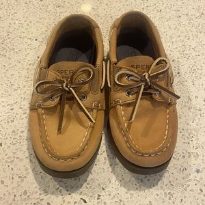 Toddler boys Original Leather Sperry Boat shoes